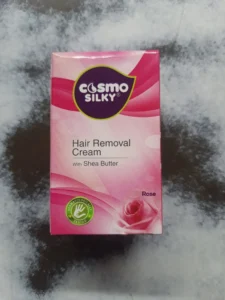 cosmo silky, cream hair remover, silky & smooth skin